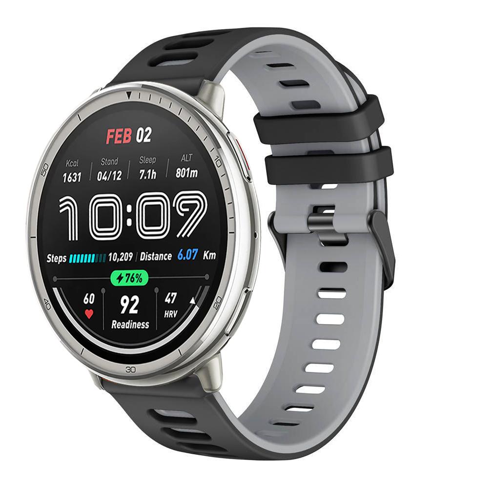 Силиконовый ремешок 20 мм 22 мм для Amazfit Active 2/GTS 4 mini 3 2 2e/Bip-U-lite Браслет для Amazfit GTR/Balance/Bip 5 6/Stratos Ремешок