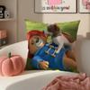 Cute Charming British Cartoon PPaddington Bear Cushion Cover Pillowcase Short Plush Invisible zipper Room Sofa Cushion Cover