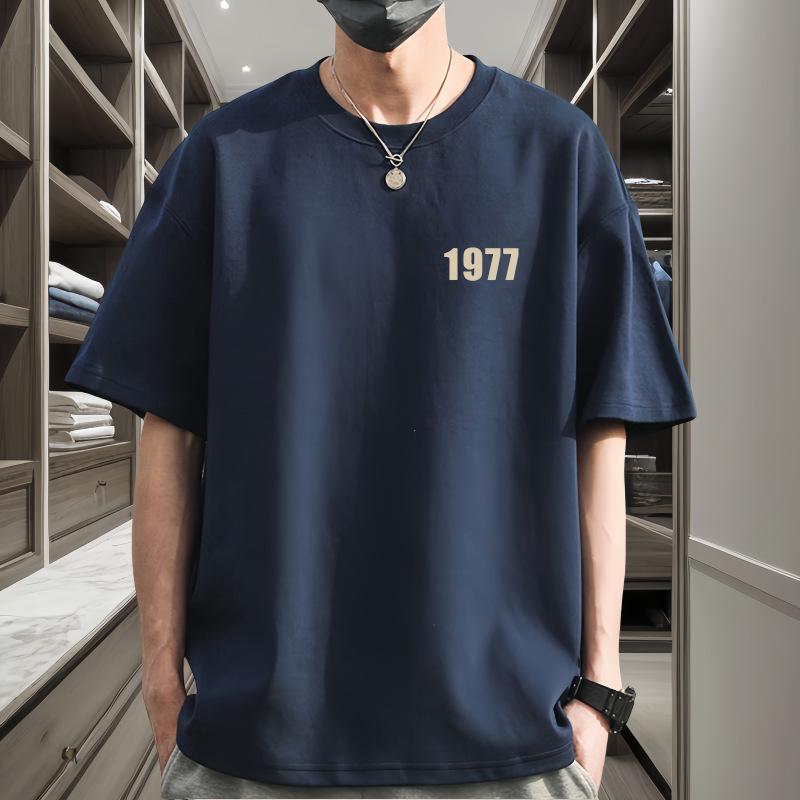 Premium Quality Unisex 100% Pure Cotton Short-Sleeved T-shirt, 240g Combed Cotton, Loose Fit