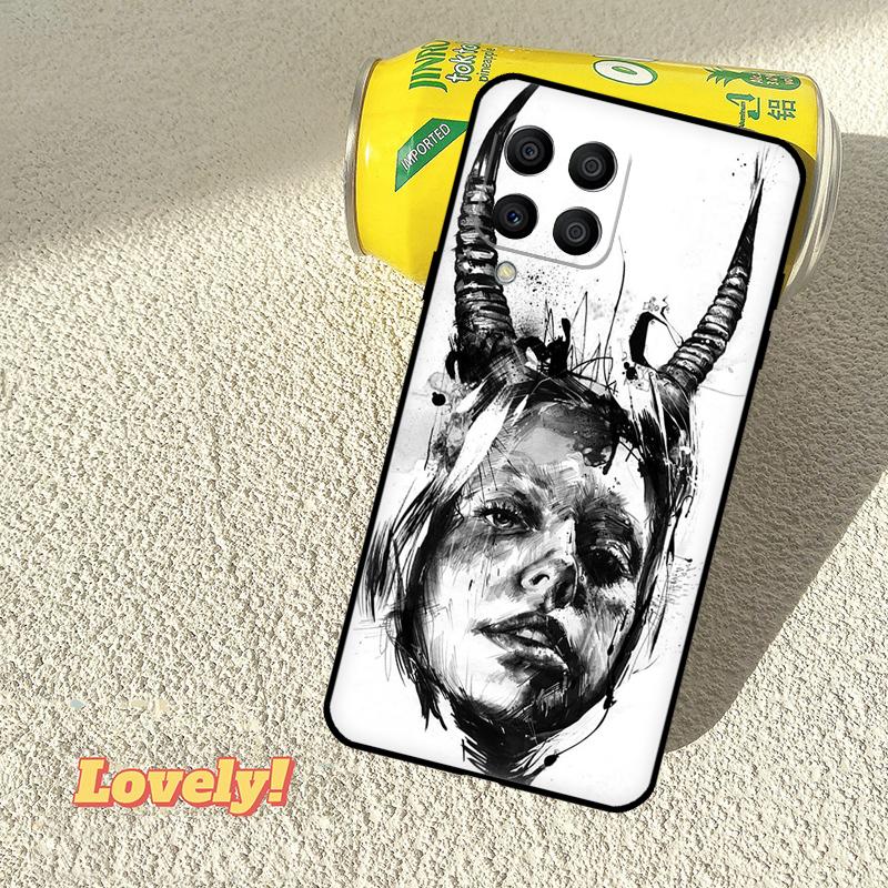 Чехол 'Женщина-дьявол' для Samsung Galaxy M11 M55 M14 M34 M54 M12 M32 M52 M15 M13 M06 M16 M36 M56 M31 M53 M35