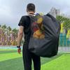 Soccer Football Storage Bag Black Large Ball Bag Mesh Soccer Ball Bag Drawstring Bags Storage Basketball Volleyball Baseball Single Shoulder Ball Bag