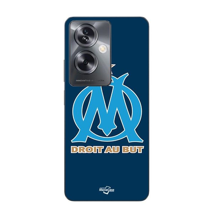 Coque pour Oppo A79 5G logo om olympique de marseille bleu Fond