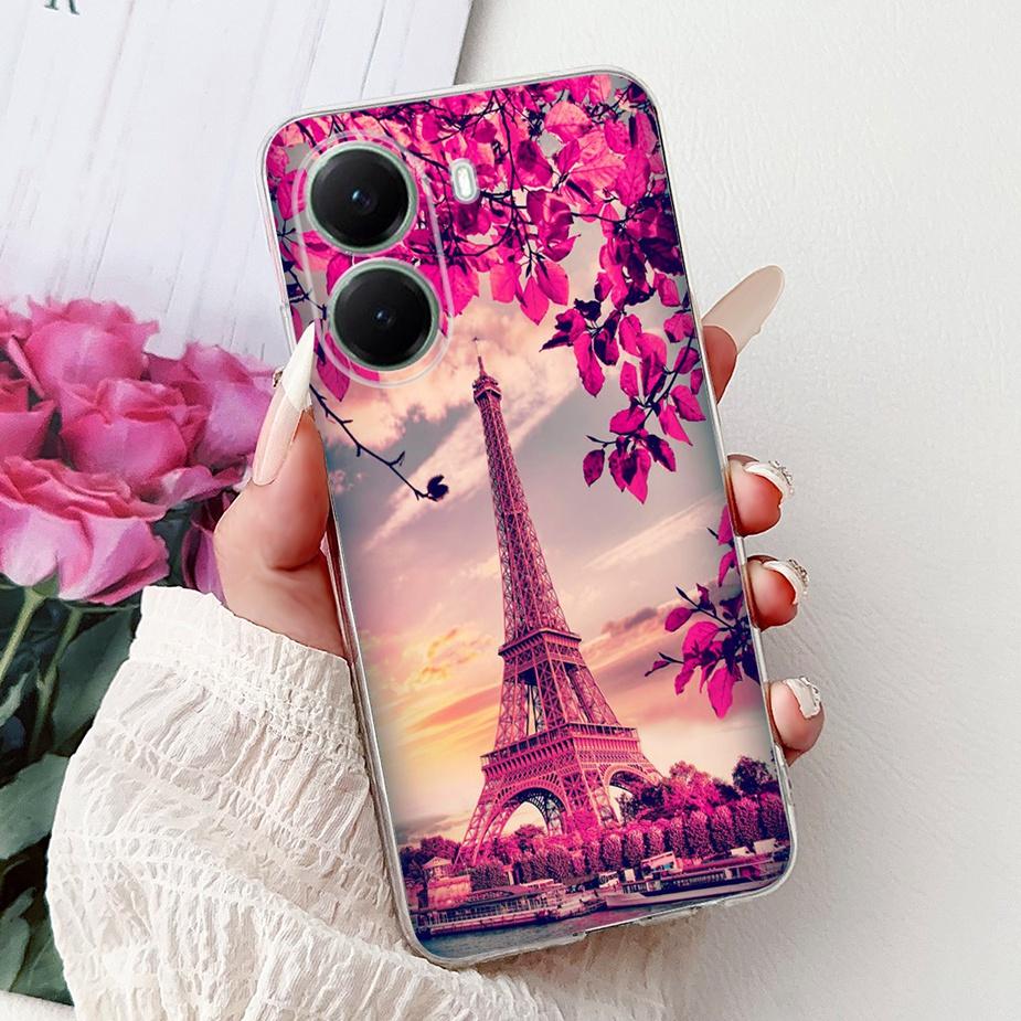 Чехол для Xiaomi Poco X7 Pro 5G Стильный окрашенный чехол Прозрачный силиконовый чехол для телефона Для Xiaomi Poco X7 PocoX7 Pro X7Pro 5G Мягкий чехол