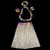 5pc/set Hula Show Hawaii Fancy Dress Costume Set Hawaiian Hula Skirt Grass Skirt  Ladies