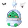 USB Fast Charging Mini Fan Portable Bladeless Neck Fan, Rechargeable Personal Cooling Cute Animal Lightweight Wearable Cooler Design Hands Free Quiet