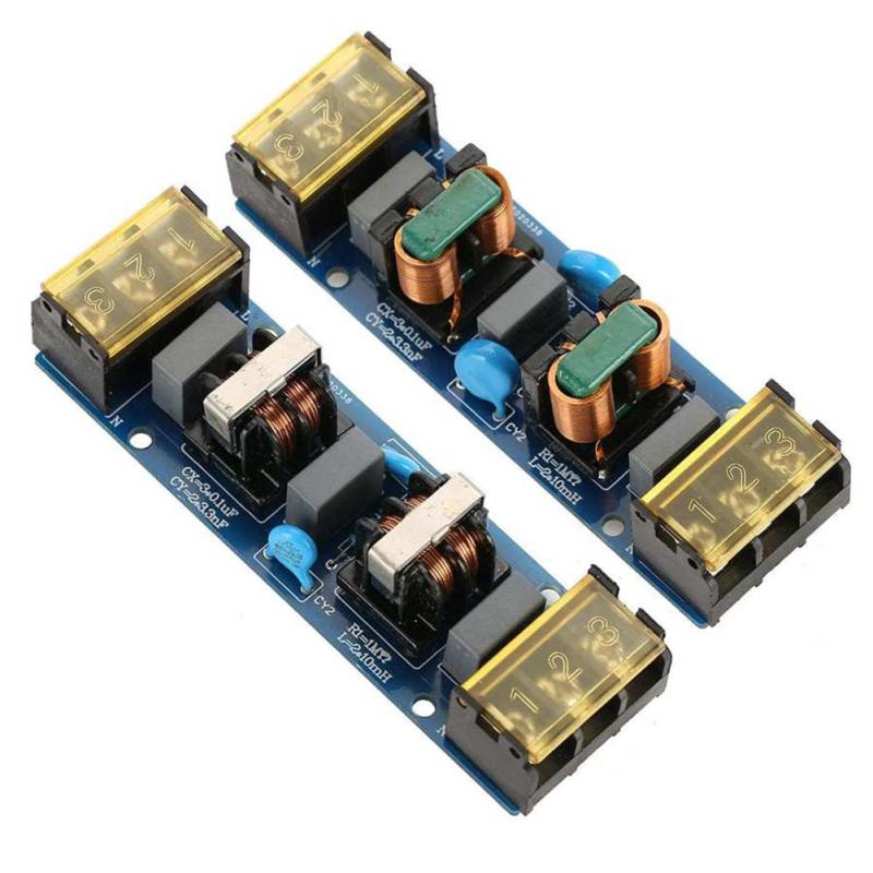 25a EMI Двухступенчатый Силовой Фильтр Низких Частот Аудио Силовой Фильтр 50/60 Гц Очиститель Сетевого Питания Переменного Тока Для Электроники