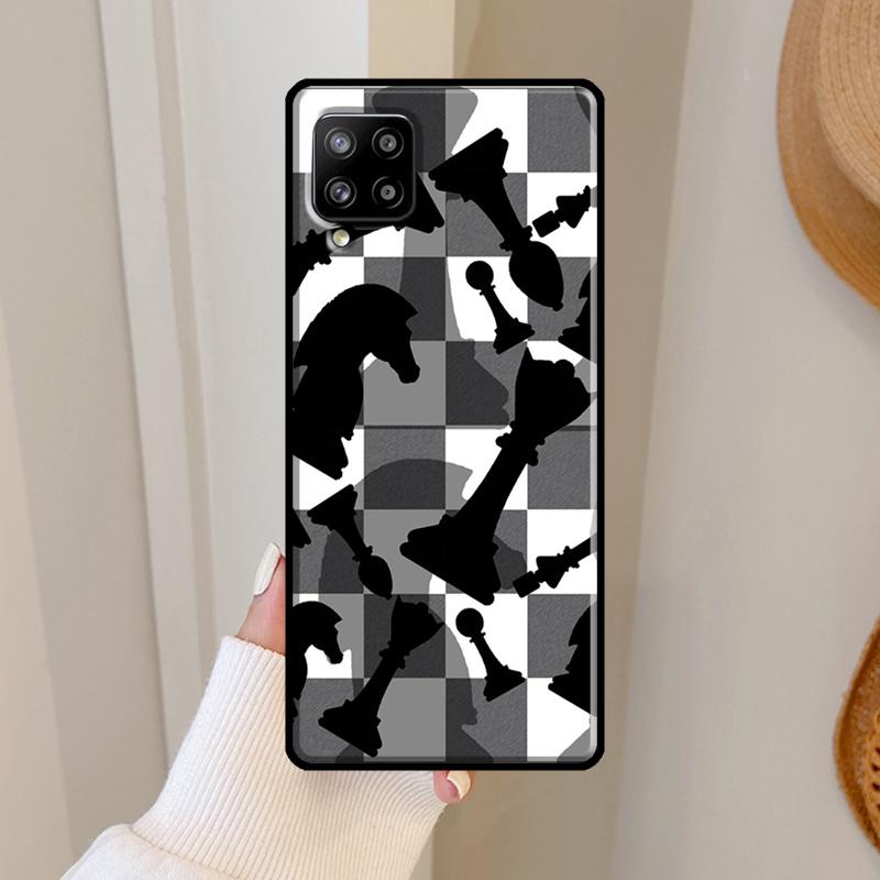Шахматный чехол для Samsung Galaxy A16 A56 A36 A26 A25 A54 A34 A14 A52 A32 A12 A13 A33 A53 A15 A35 A55