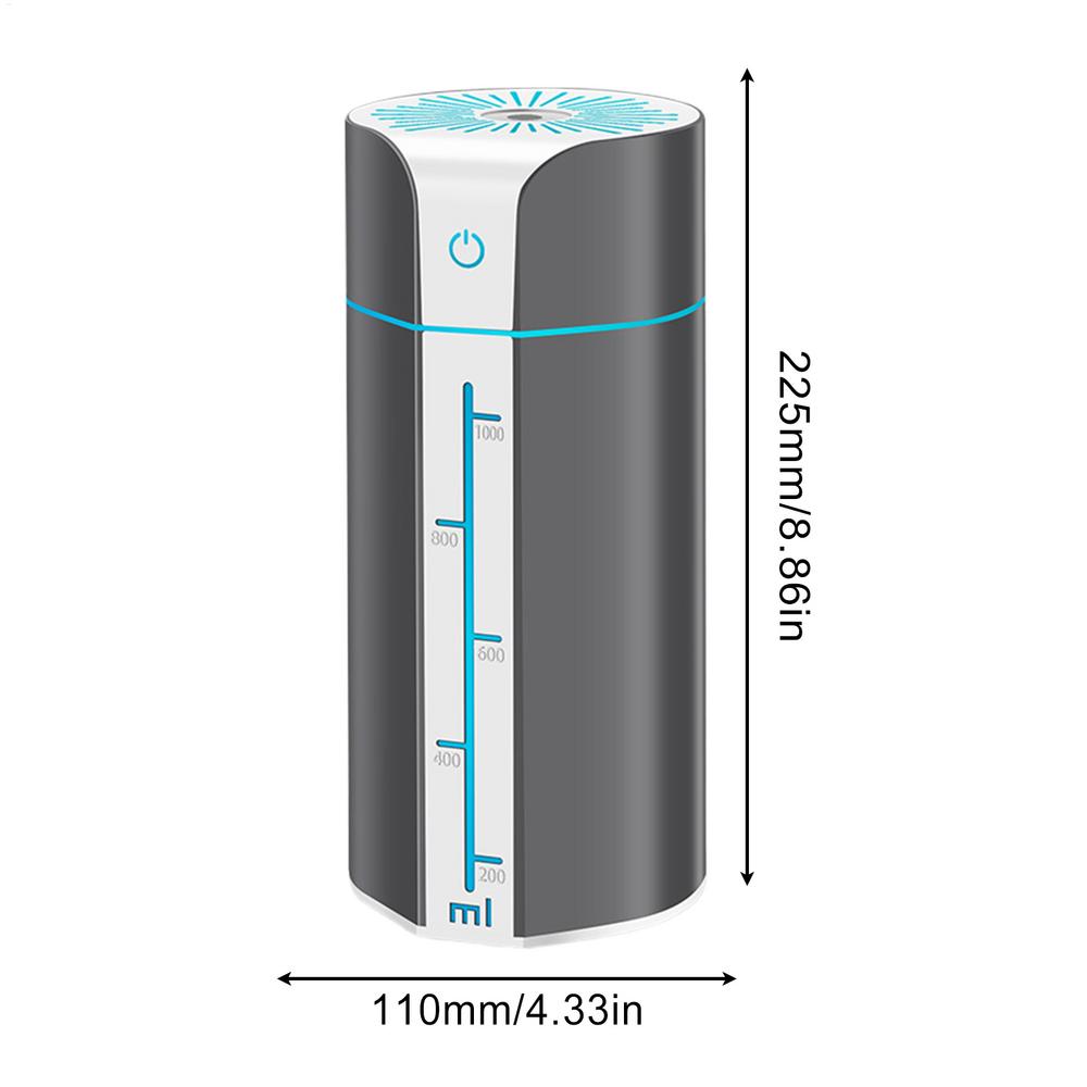 Humidifier Large Room USB Mist Diffuser Auto Shut-Off Humidifiers With 7 Colors LED For Nursery Living Room Basement Bathroom