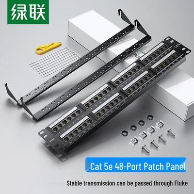 Ugreen NW126 48-портовый UTP патч-панель Cat 5e, интегрированный, 1U