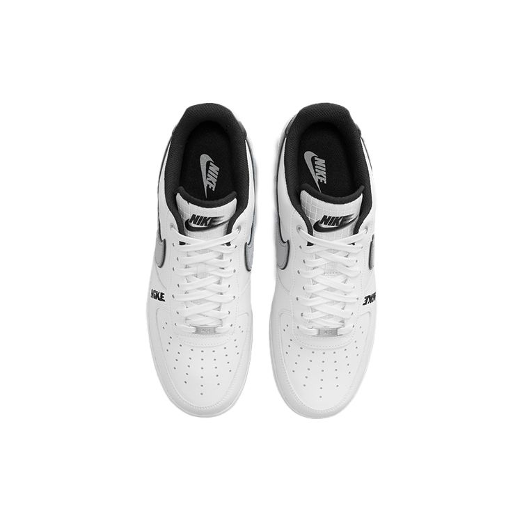 Nike Air Force 1 07 LV8 White Wolf Grey Мужские кроссовки черные DC8873-101