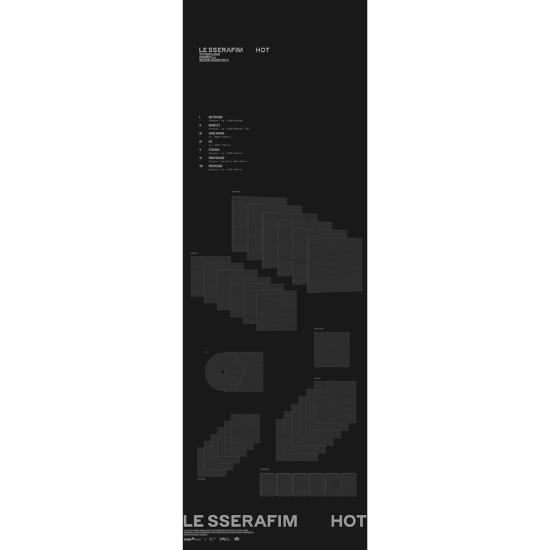 Выберите POB LE SSERAFIM 5-й мини-альбом HOT