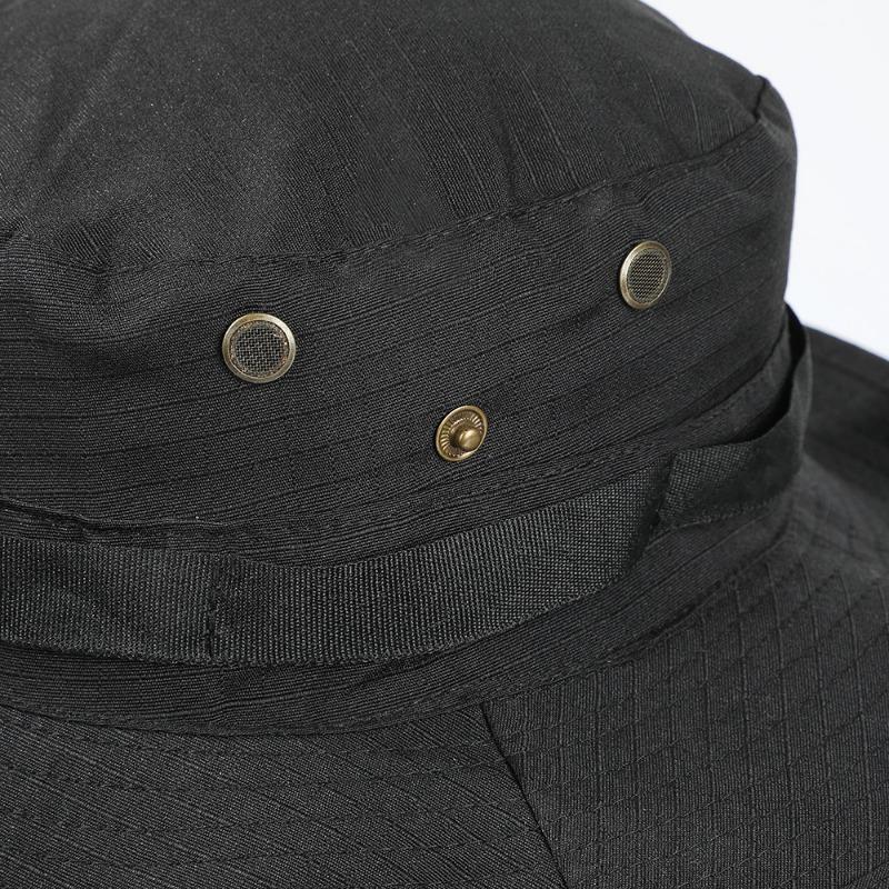 Outdoor Tourism UV Protection Mountaineering Fisherman Hat Leisure Jungle Round-brimmed Hat Cycling Breathable Fishing Sun Protection Hat