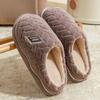 Хлопковые тапочки женские весенне-осенние зимние туфли для дома, комнатные, нескользящие, на толстой подошве, домашнее тепло, парные, мужские