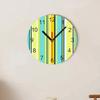 Make A Wood-grain Rainbow Wall Clock, A Fashionable and Simple Wall Clock, A High-end Decorative Painting Clock