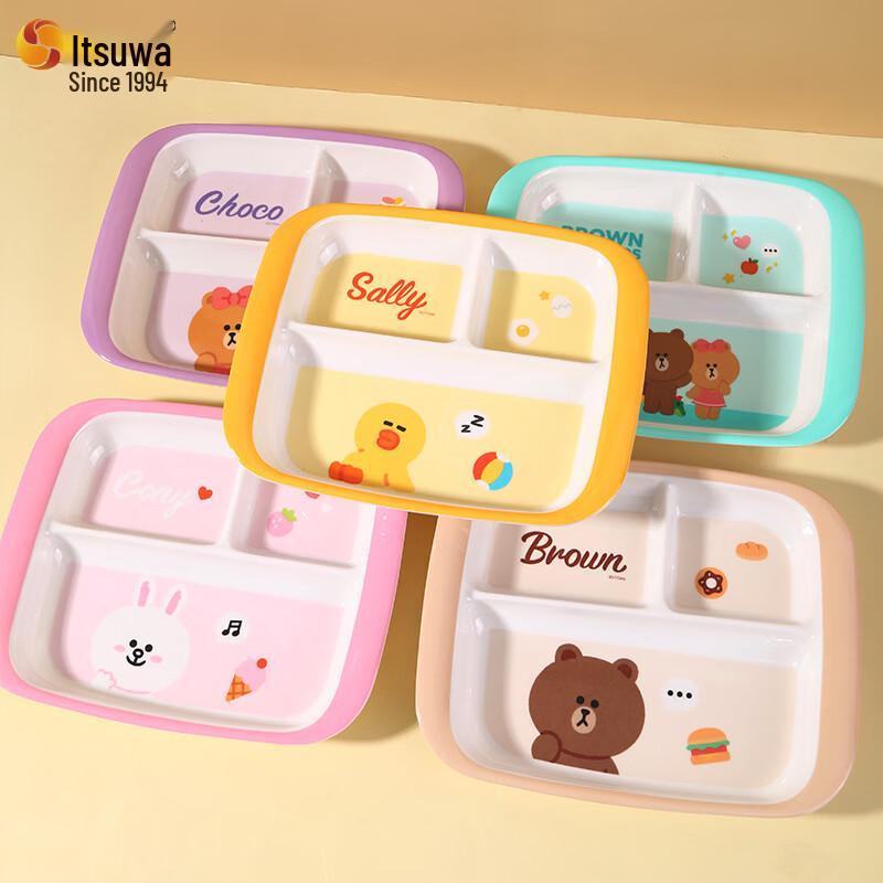Набор тарелок для кормления Wuhe Kids' Sally с 3 отделениями