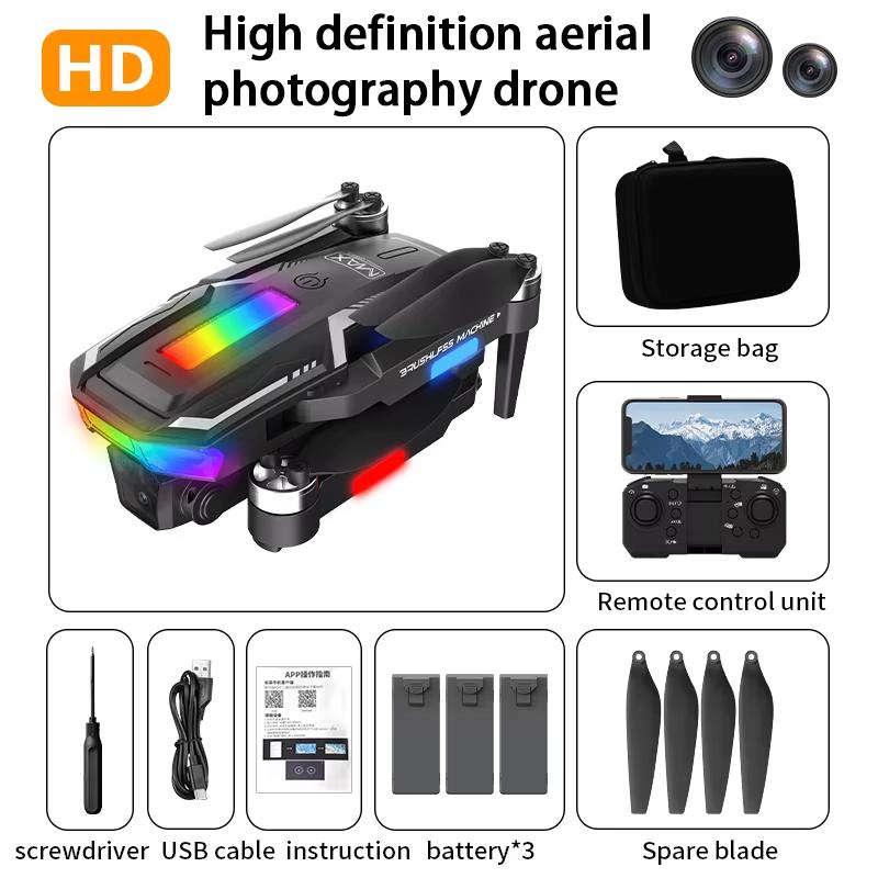2025 New A11 Max RC Drone 8K ESC Dual Camera Aerial Aircraft All-round Obstacle Avoidance Brushless WIFI FPV Quadcopter Toy Gift