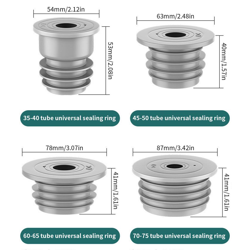 Уплотнительная заглушка сливного шланга стиральной машины, уплотнительные кольца для канализационной трубы, уплотнительная крышка для прачечной, кухни, ванной комнаты, долговечная