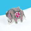 Новые большие броши в виде слона со стразами для женщин, 2 цвета в наличии, ювелирные изделия в виде животных, аксессуары для зимнего пальто