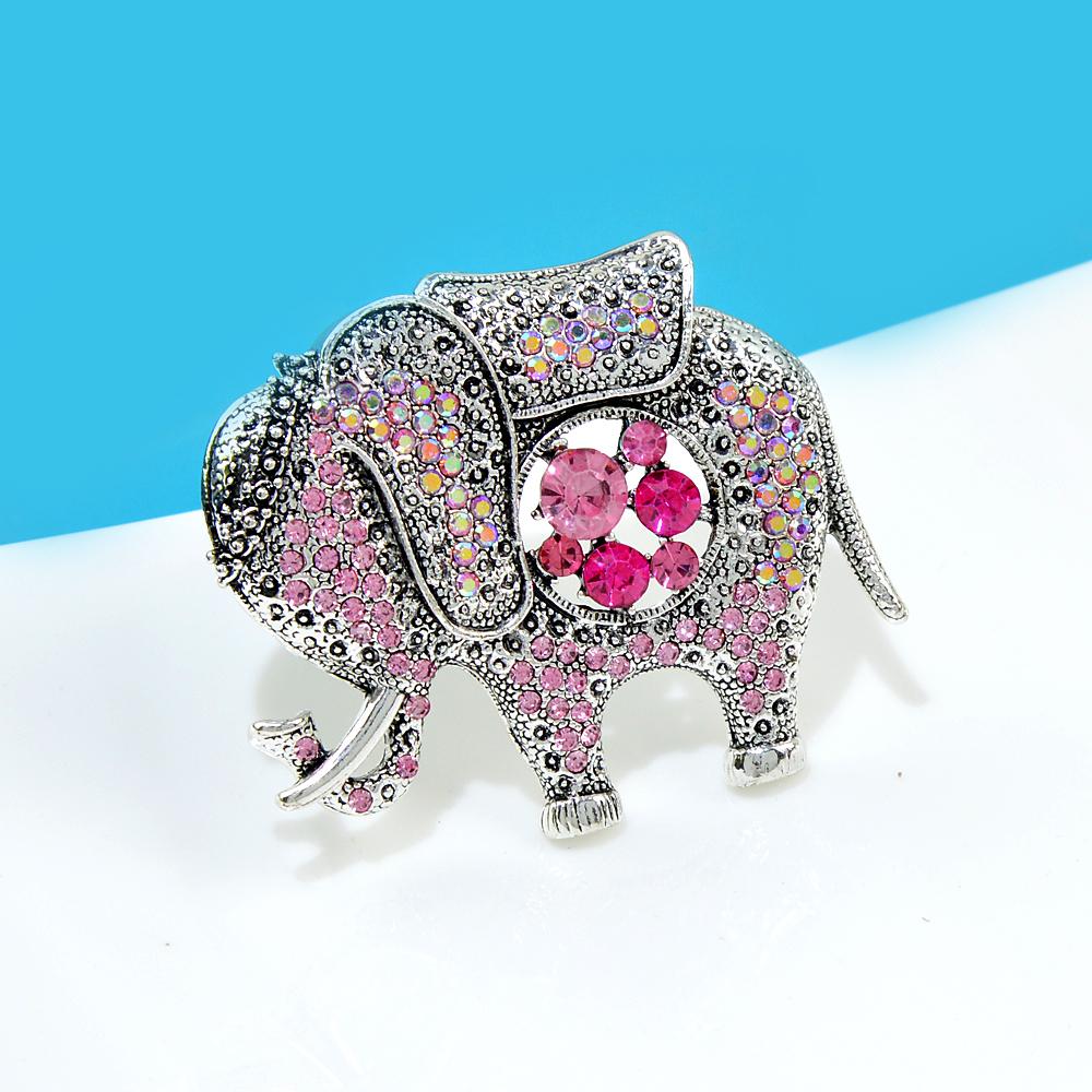 Новые большие броши в виде слона со стразами для женщин, 2 цвета в наличии, ювелирные изделия в виде животных, аксессуары для зимнего пальто