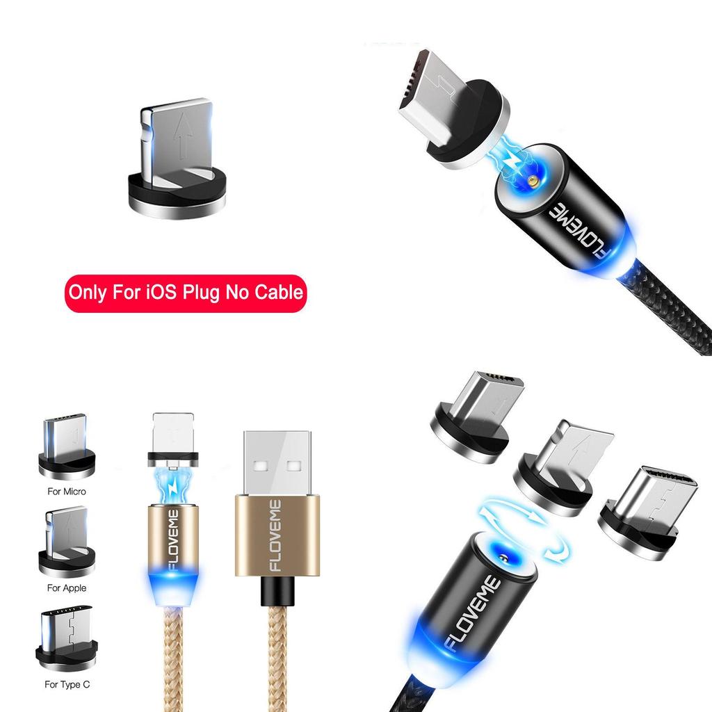 Magnetic Lightningusb Braided Charger Charging Cable For Iphone Samsung Typec