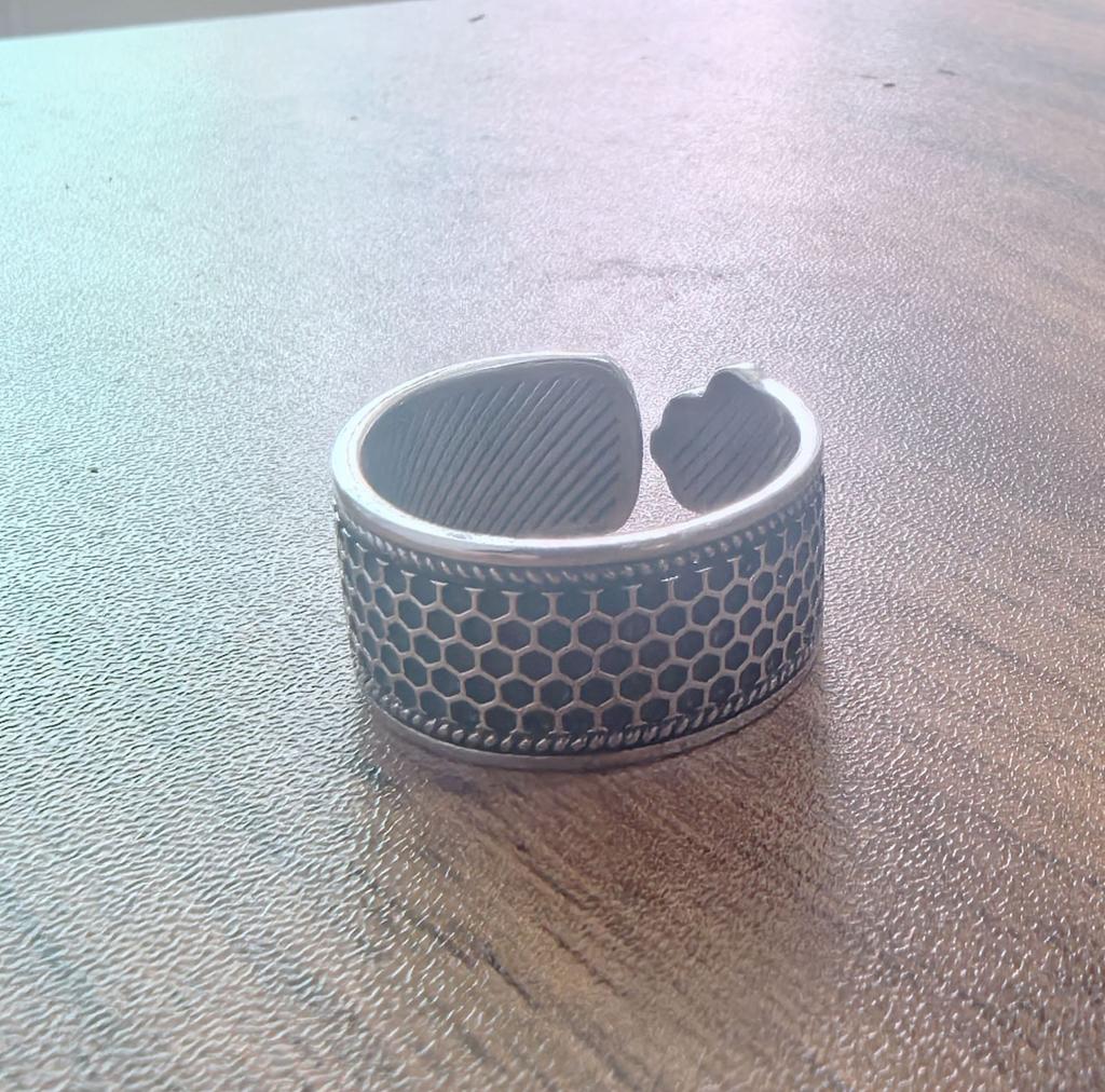 Кольцо в стиле ретро «Благоприятное облако», мужское открытое кольцо, мужское одинарное кольцо, благоприятное кольцо-напёрсток