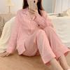 Women's New Spring and Fall Pajamas Homewear Suit Female Thin Temperament Korean Version of the Black Leopard Print Homewear
