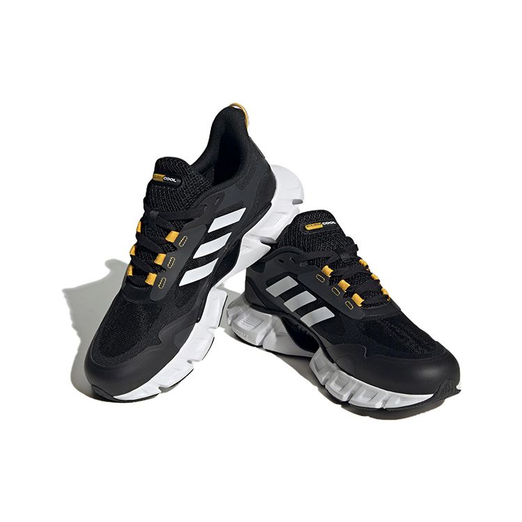 Adidas Climacool Удобные Универсальные Сетчатые Низкие Повседневные Кроссовки для Города и Бега Унисекс Черно-Белые IF0638