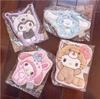 Kawaii Kitty Cinnamoroll Cartoon Hanging Hand Towel Absorbent Thickened Wipe Cloth Kuromi Melody Bathroom Kitchen Household Gift