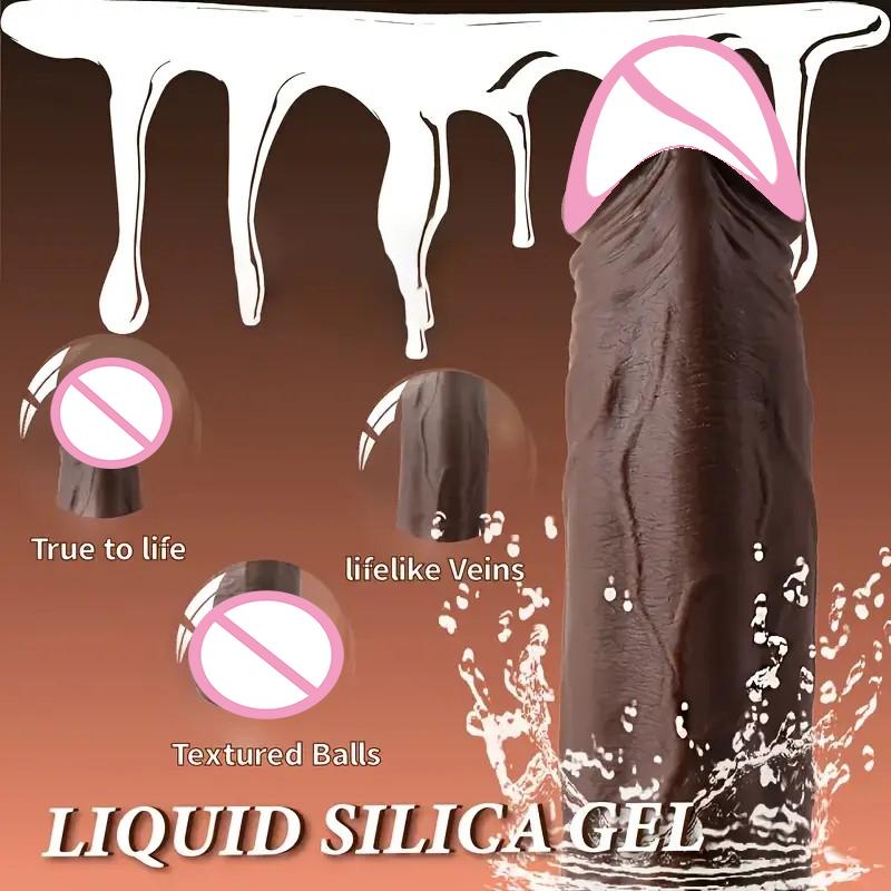 Черный дилдо вибратор дилдо женская мастурбация секс-игрушки для женщин телескопический пенис влагалище анальный для взрослых стимулятор секс-шоп