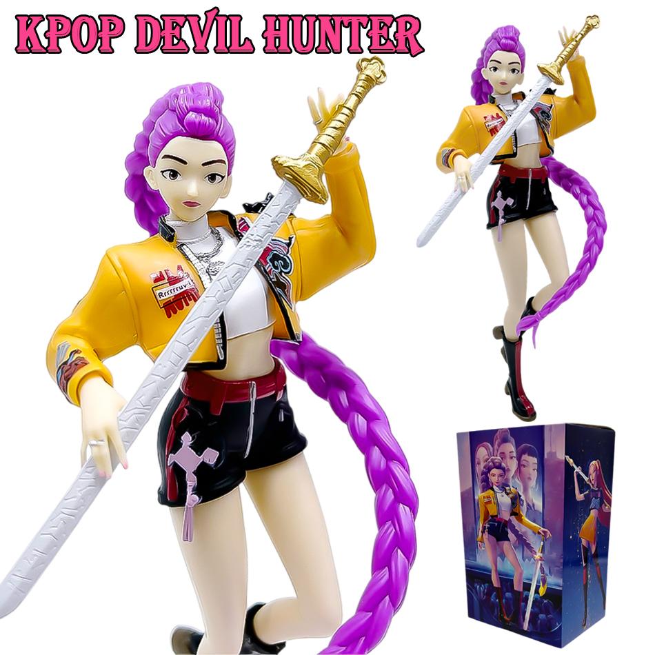 Kpop Demon Hunters kawayi Фигурка Игрушка Модель из ПВХ Мультяшная Игровые Аксессуары Настольное Украшение Коллекционная Кукла Для фанатов Подарок