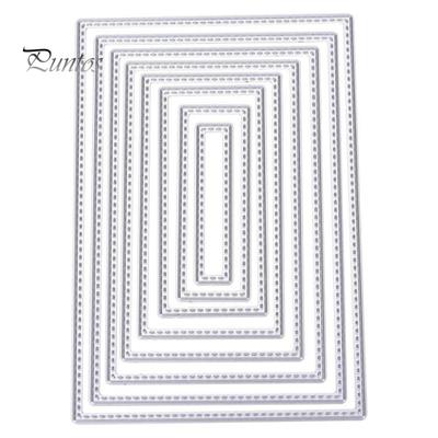 Прямоугольная рамка, металлические штампы, DIY скрапбук, тиснение, бумажная карта, ремесленный трафарет