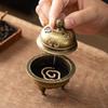 Ретро Латунный Материал Аромалампа Металлическая Конструкция Новый Китайский Стиль Держатель для Ароматерапии Держатель для Благовоний Xiangyun Подарок