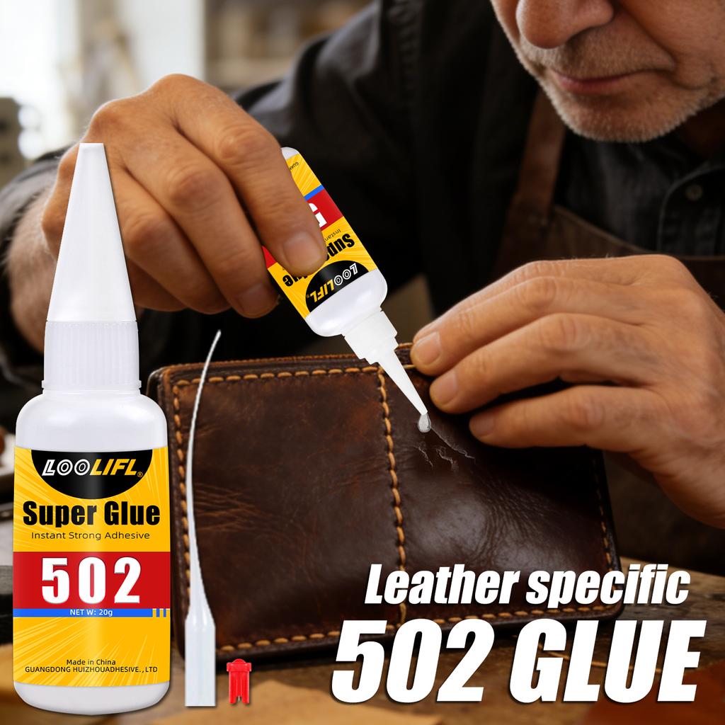 LOOIFL 502 Super Glue Quickdrying Strong Cyanoacrylate Glue is used for diy handicraft repair of metal,wood,leather and ceramics