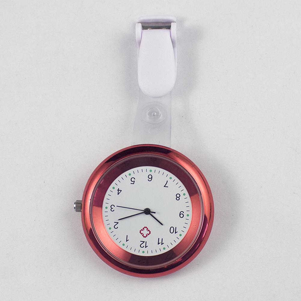 Аналоговые кварцевые часы с круглой цифрой и клипсой для медсестры и врача, карманные часы