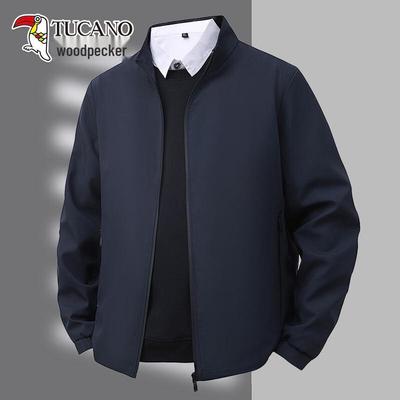 Мужская куртка в стиле business casual со стойкой