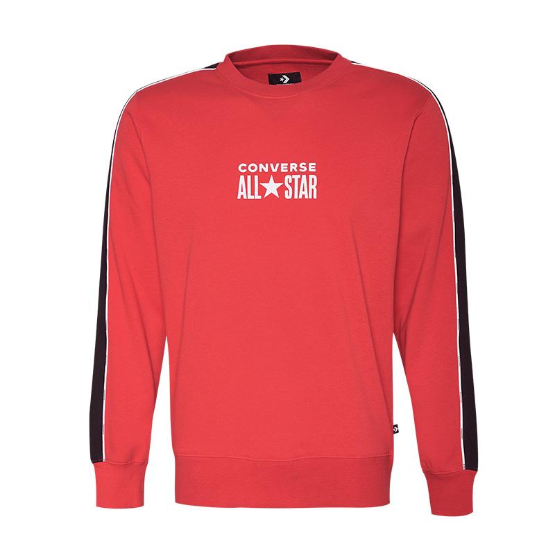 Converse Sweatshirts Men's Red Crew Neck Moderate Other 10018257-A02