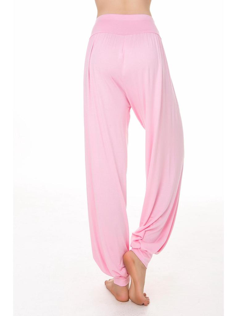 Modal Yoga Pants for Women: Loose Fit, Breathable Exercise Trousers for Dance and Fitness Activities.