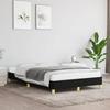 VidaXL Bed Frames, Upholstered Bed with Slatted Base, Double Bed with Footboard, Adult Bedroom Bed, Modern, Black 120x190 379491