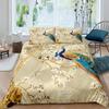 Peacock Couple Three-Piece Quilt Cover Digital Printing Bedding Set Four Seasons Bed Cover