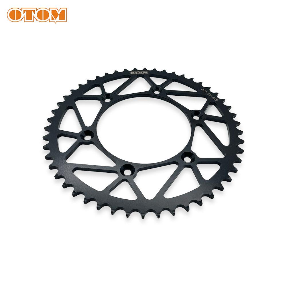 OTOM Motorcycle Rear Sprocket Chain 520 50T Carbon Steel Plate For KTM HUSQVARNA GASGAS SX SXF EXC EXCF TC FC TE FE MC MCF 2023
