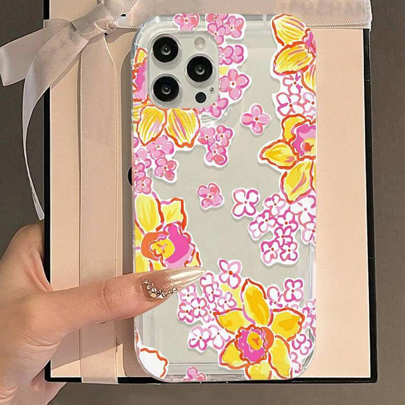 Винтажный цветочный коллаж Защитный чехол для телефона Для iPhone 17 Air 16 16e 15 13 12 11 Pro Max Pro Plus Ударопрочный Funda Чехол