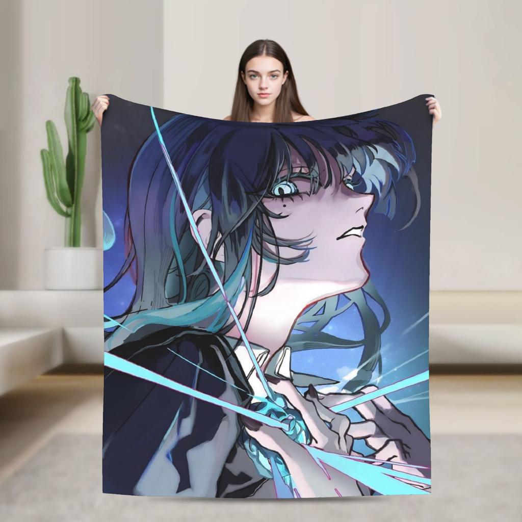 Ado Tour Anime Fleece Throw Blankets Blanket for Sofa Bedroom Soft Plush Thin Quilt
