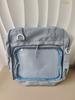 Japanese Transparent Totes for Women Fashion Trendy Versatile Ita Bag Candy Color High-capacity Canvas Crossbody Bags