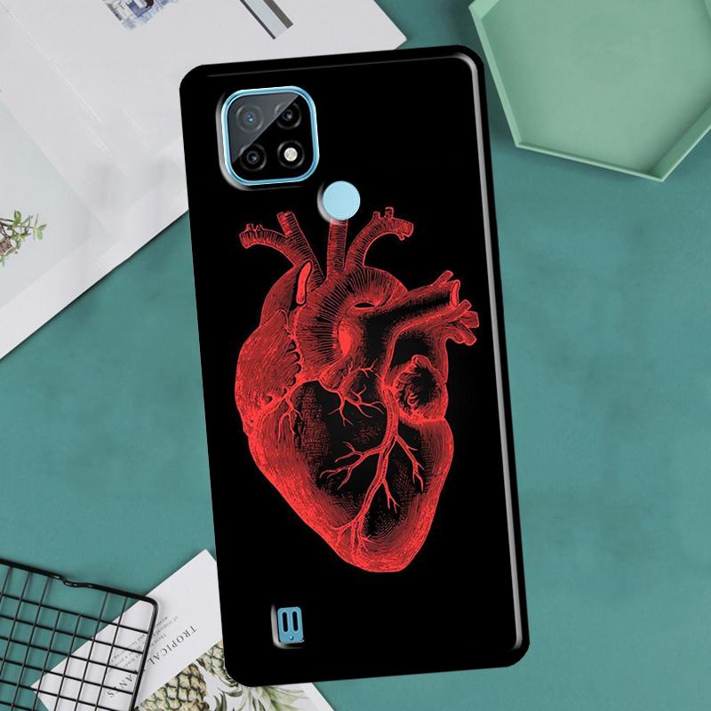 Медицинский чехол с изображением органов человека и сердца для OnePlus Nord 2 9 10 Pro 9R 10R 8T Чехол для Realme GT Master Neo 2 3 8i 9i 8 Pro