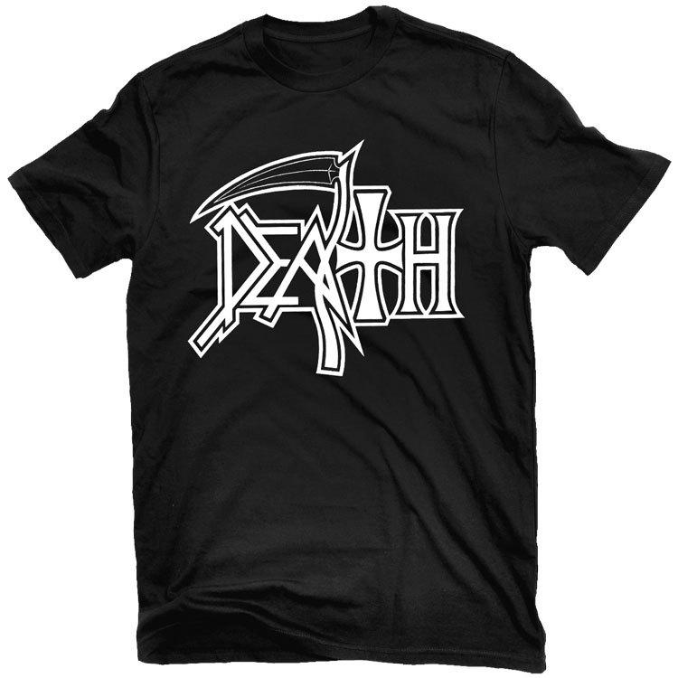 DEATH Новый Логотип (Белый на черном) Футболка НОВАЯ! Relapse Records TS4156