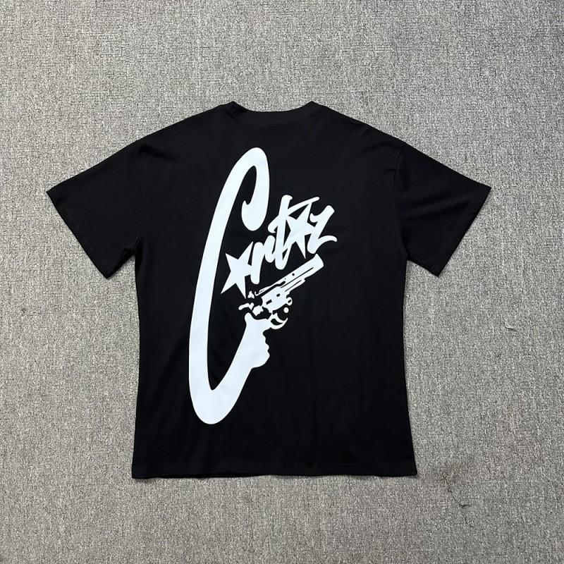 Unisex Oversized Streetwear Tee With Retro Geometric Print Cotton T-Shirt Men Women