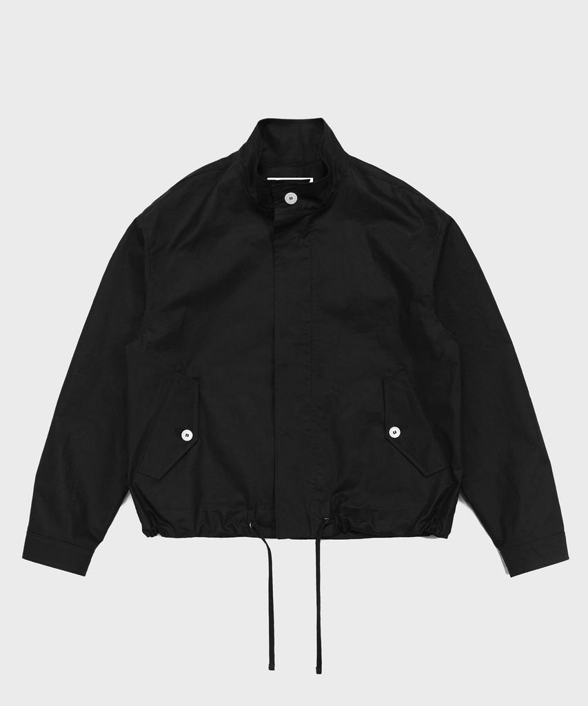 Density Coated Cotton Blouson_Black