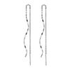 Wave Tassel Earrings Women's Long Style Simple And Fashionable Curve Earrings