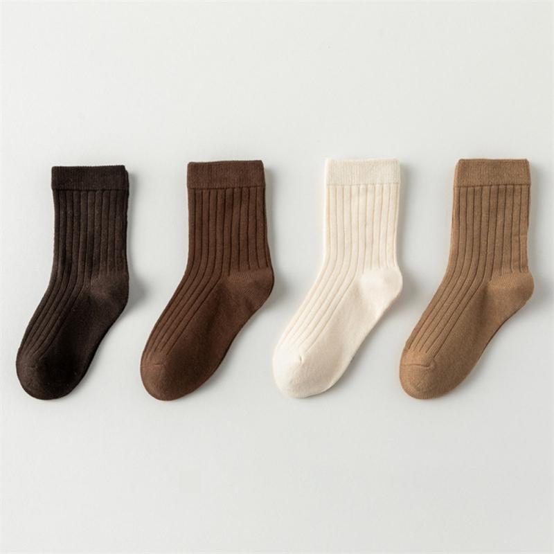 Детские носки Однотонные детские носки средней длины