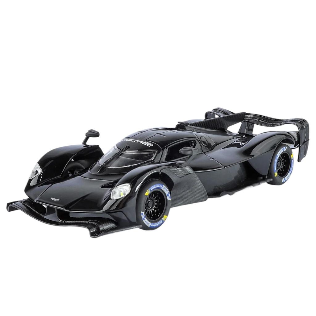 1/24 Aston Martin Valkyrie Alloy Sports Car Model Diecast Metal Track Racing Vehicles Car Model Simulation Sound and Light Childrens Toy Gift